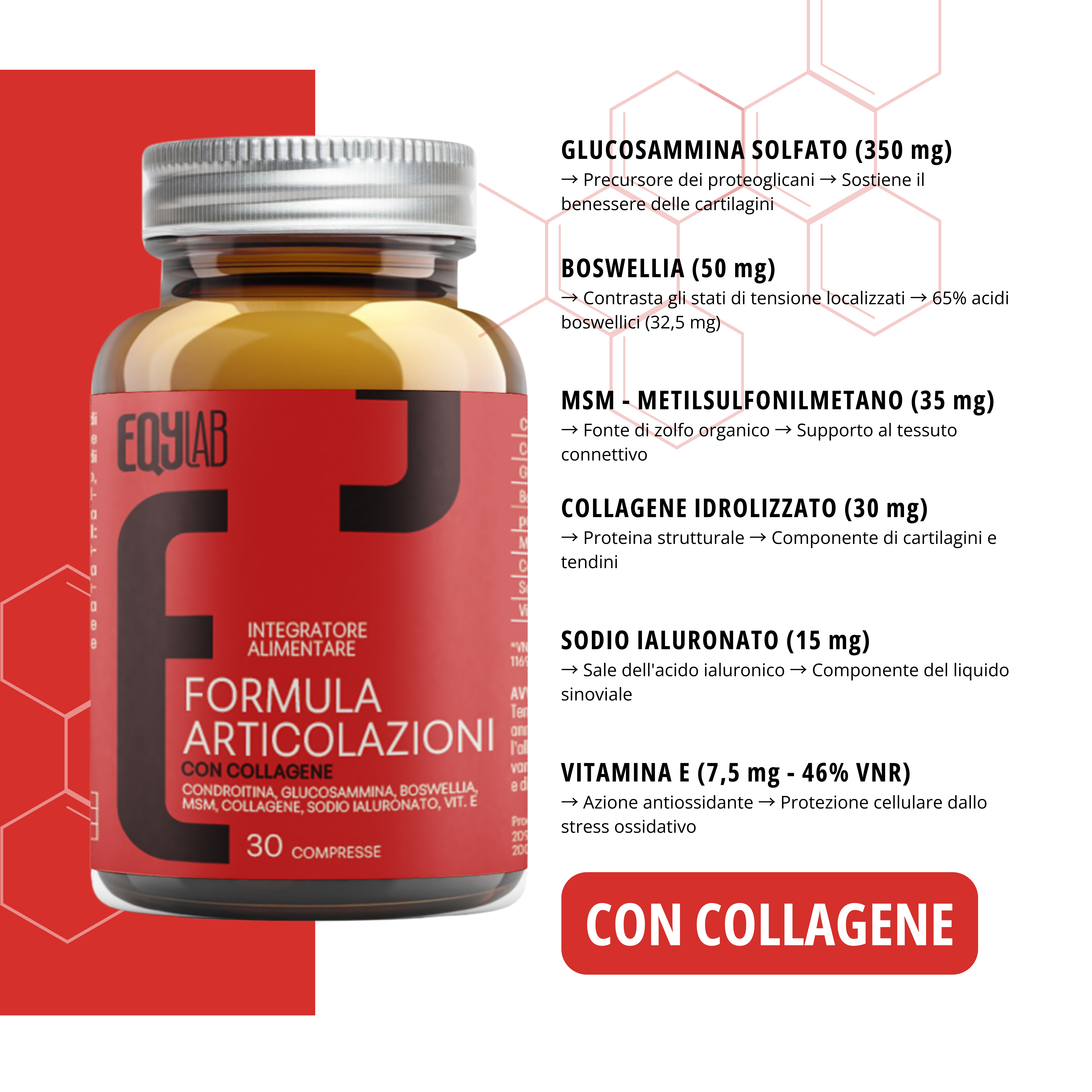 FORMULA ARTICOLAZIONI con Collagene – 30 COMPRESSE