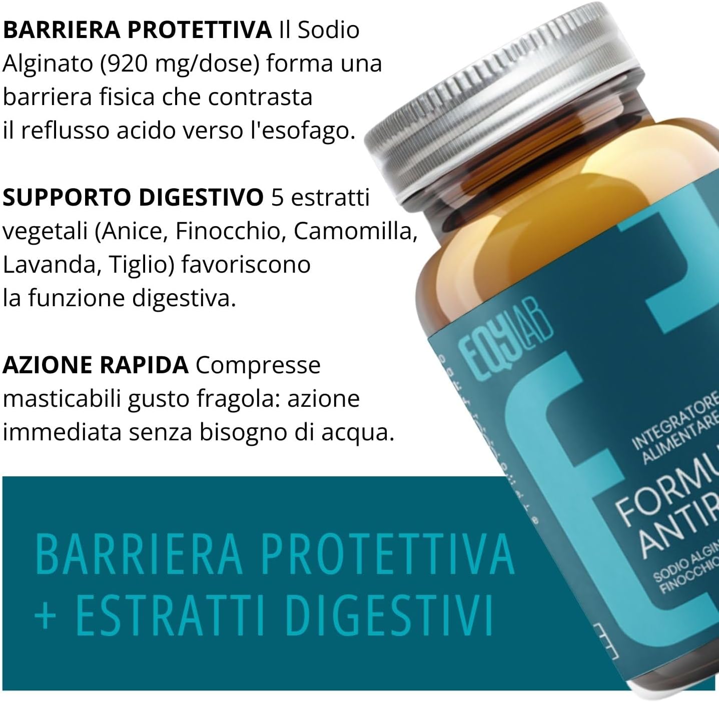 EQYLAB FORMULA ANTIREFLUSSO 30 COMPRESSE