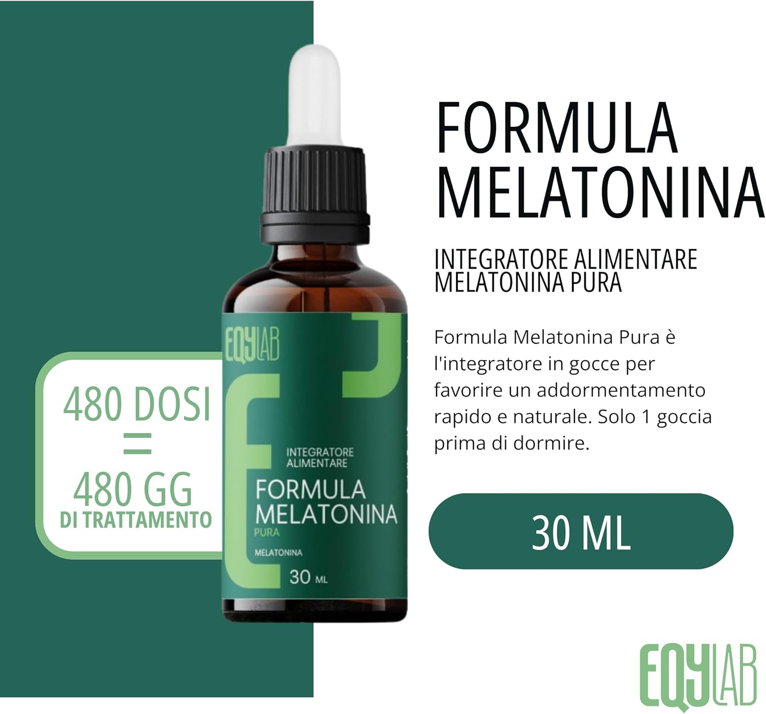 EQYLAB FORMULA MELATONINA PURA