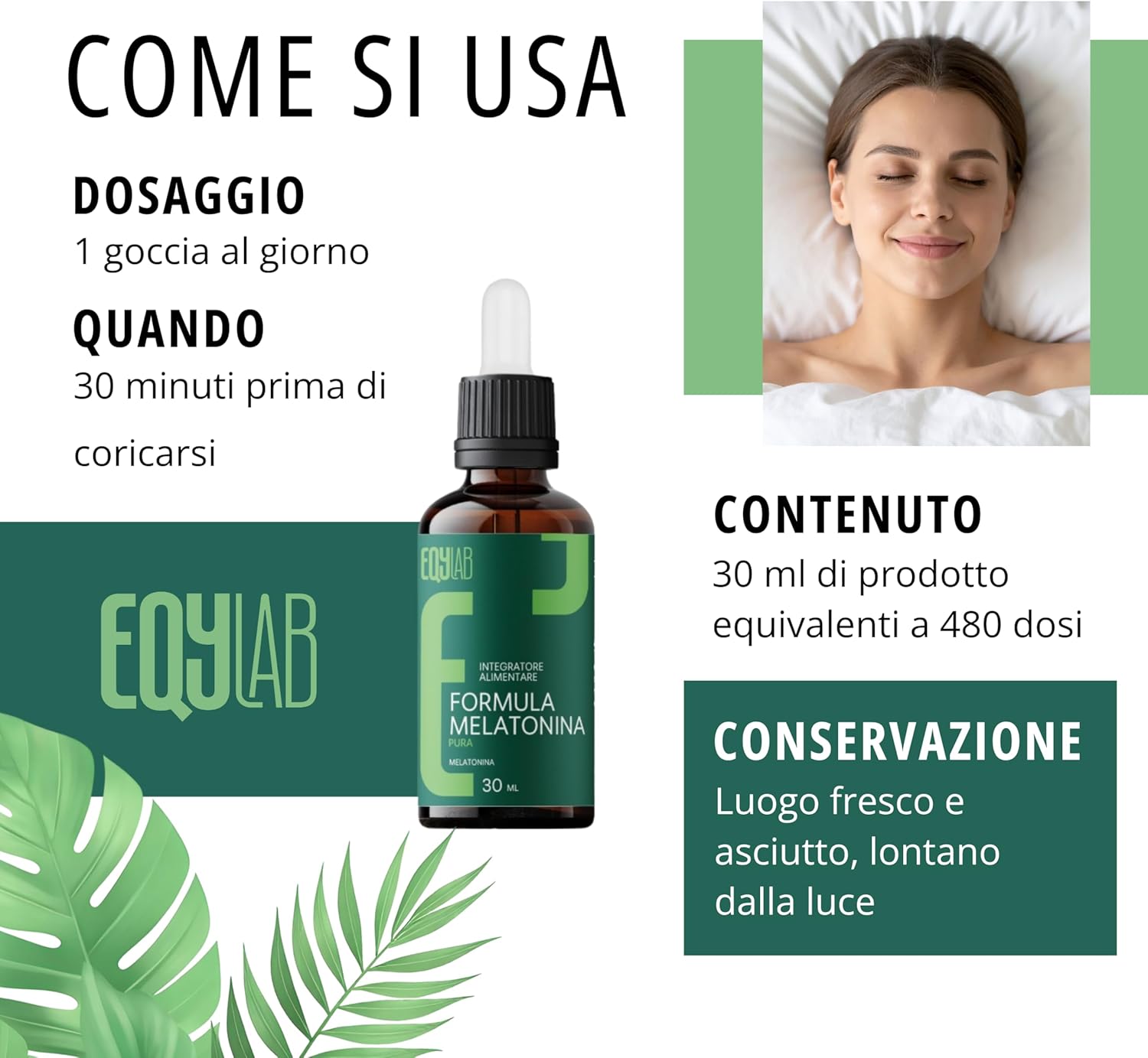 EQYLAB FORMULA MELATONINA PURA
