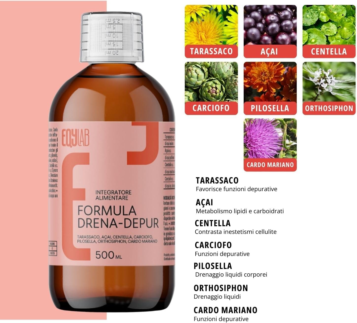 EQYLAB DRENA-DEPUR 500 ML