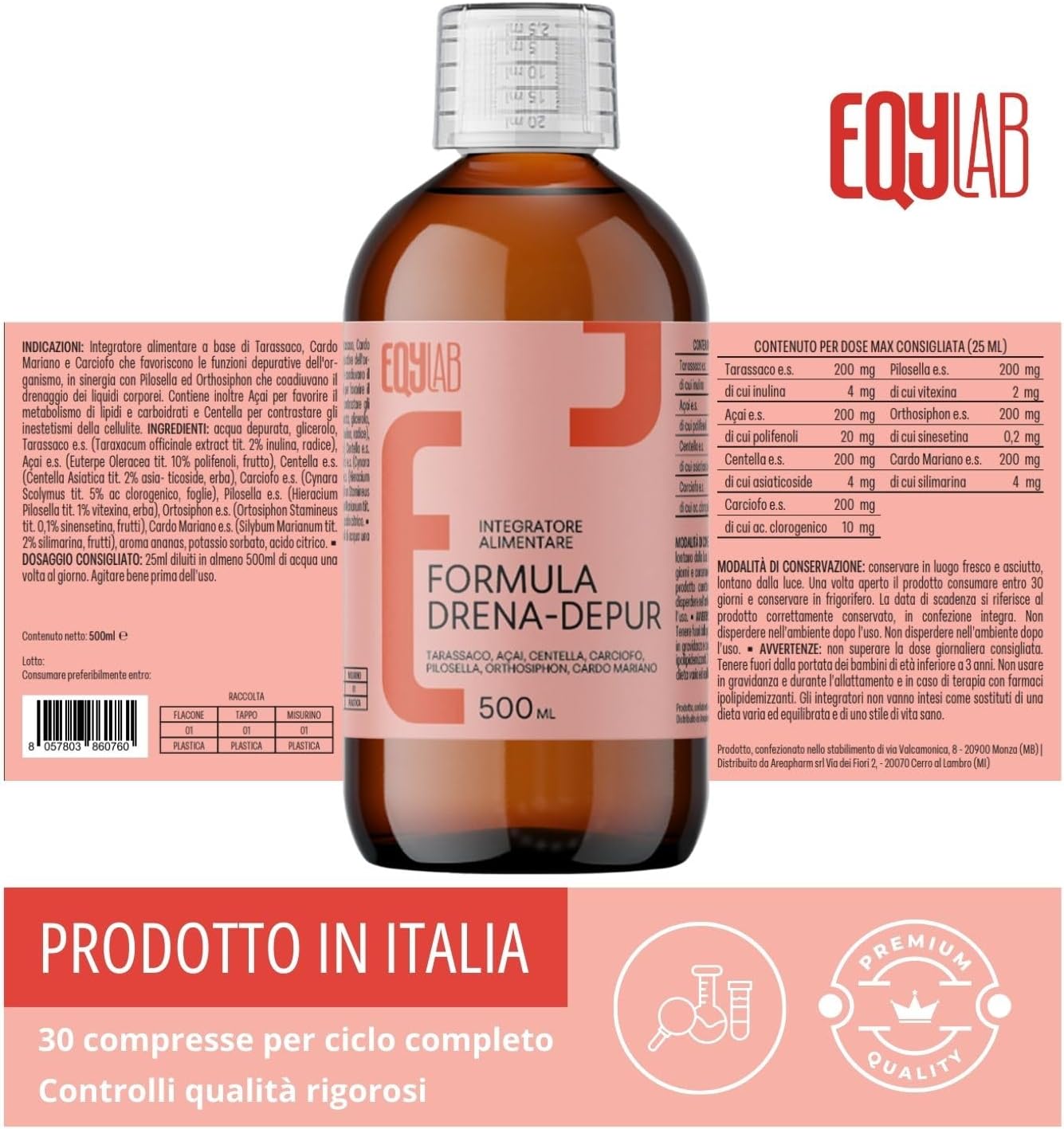 EQYLAB DRENA-DEPUR 500 ML