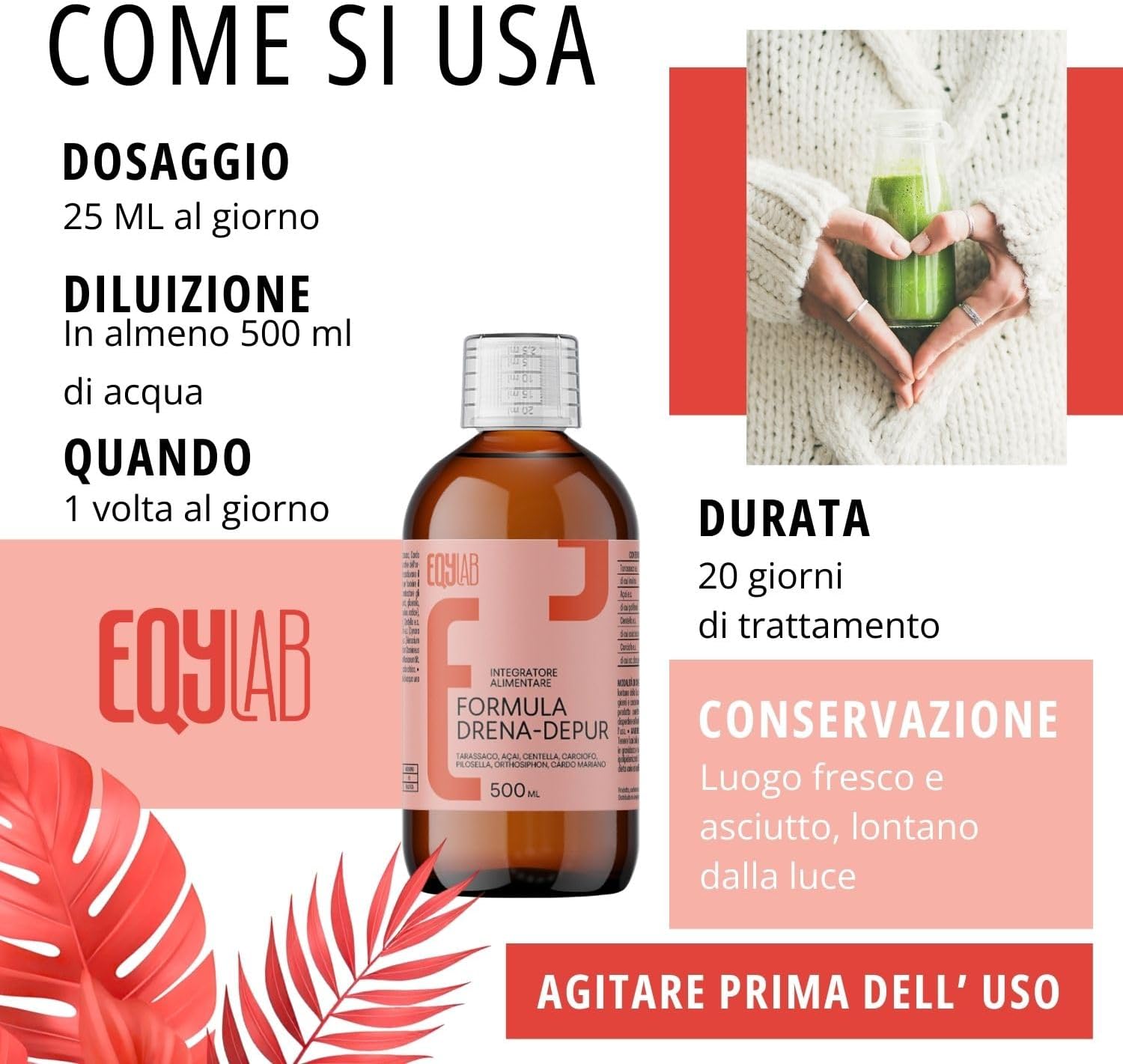 EQYLAB DRENA-DEPUR 500 ML